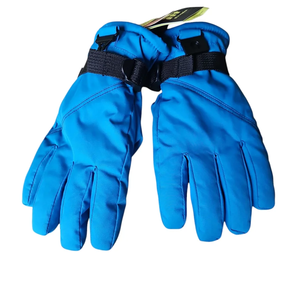 Vibrant Blue Winter Gloves